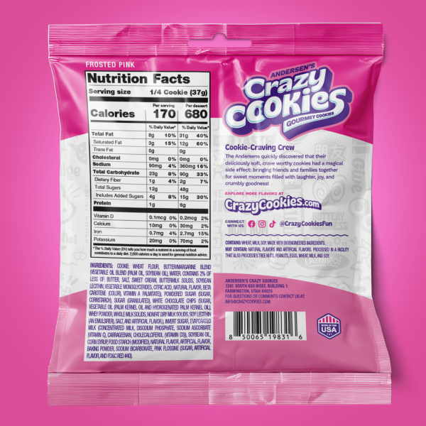 Frosted Pink - Gourmet 5oz Pink Frosted Cookies - Image 4