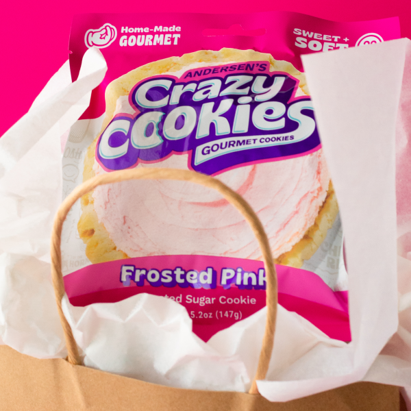 Frosted Pink - Gourmet 5oz Pink Frosted Cookies - Image 3